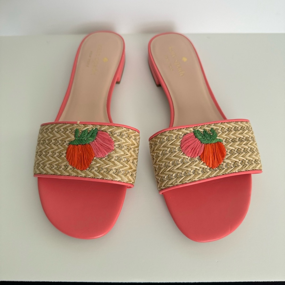 Kate Spade Pink and Tan Sandals